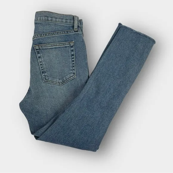 Cotton Citizen Distressed Split Hem Skinny Jeans