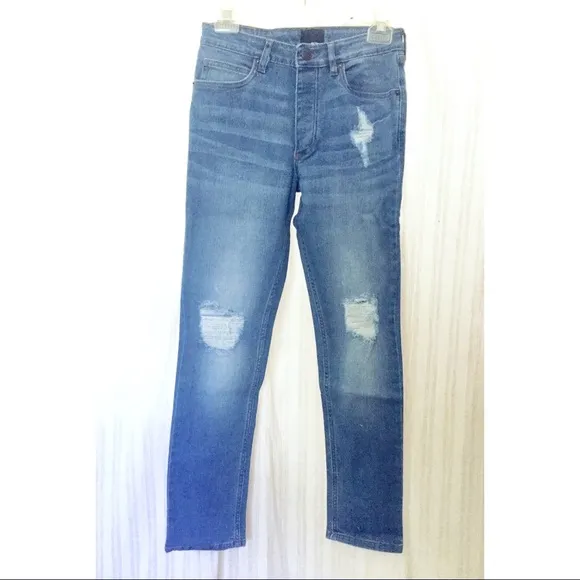 Courtshop Distressed Skinny Blue Jean high rise 27
          
      NWT