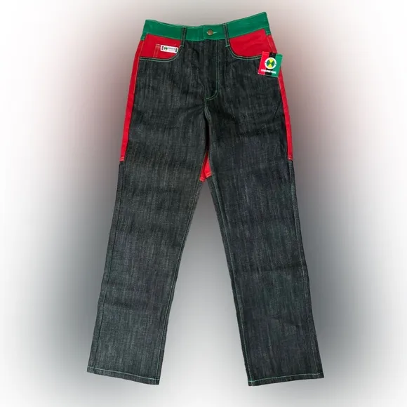 NWT - Cross Colours - Unisex Color Block Jeans
          
      NWT