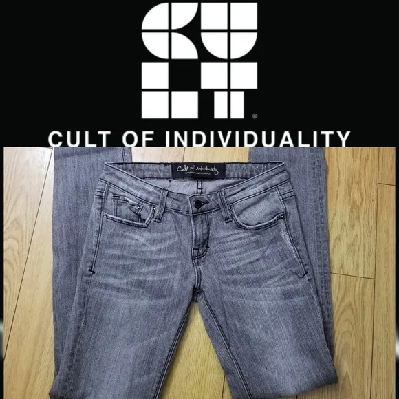 CULT OF INDIVIDUALITY Gray Skinny Jeans