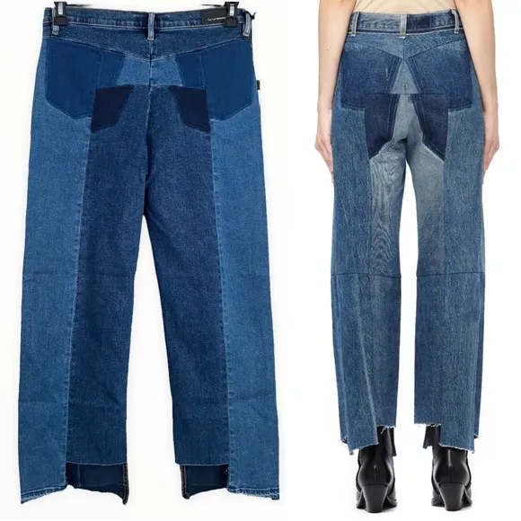 Cult of Individuality NWT Reworked Biker Style Crop Jeans Size 29
          
      NWT