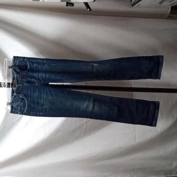 Cult of Individuality Women's Karma Straight Leg Jeans Size 29, Dark Blue Pre-ow