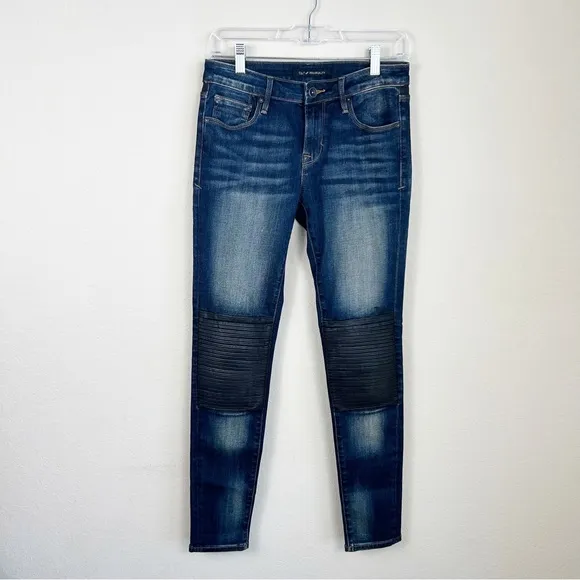 Cult of Individuality Moto Mid Rise Skinny Jeans Women's Size 26