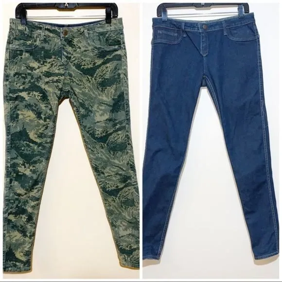 Cult of Individuality Teaser Reversible Mid Rise Stretch Skinny Jeans Size 29