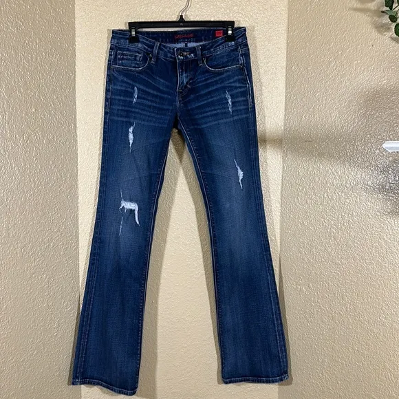 Cult of Individuality bohemian boot cut jeans