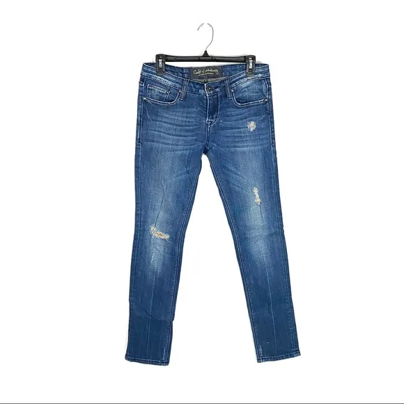 Cult of Individuality Skinny Jeans Distressed