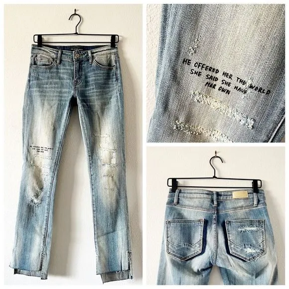 NEW Cult of Individuality Jeans High Rise Ankle Denim