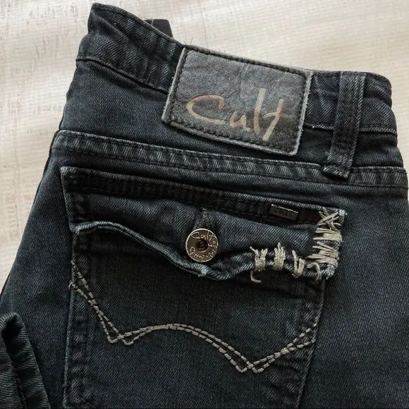 Cult of Individuality black wash bootcut jean Sz 26