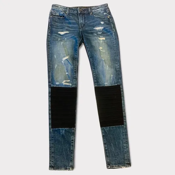 CULT OF INDIVIDUALITY Zen Moto Mid Rise Jeans