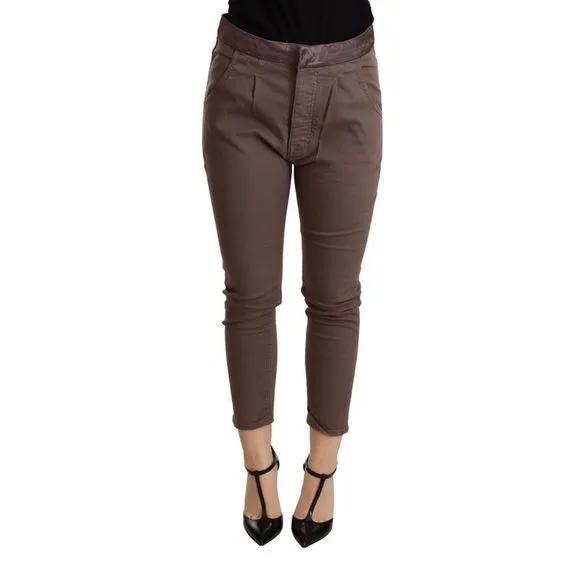 CYCLE Brown Mid Waist Cropped Skinny Stretch Trouser
          
      NWT