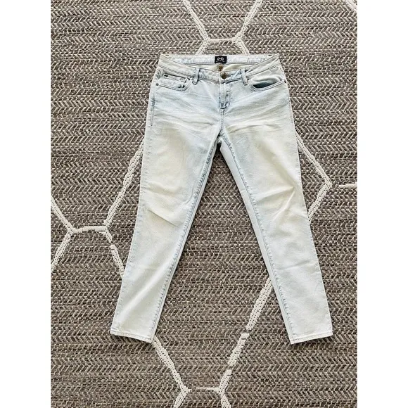 D-ID Women's blue five pockets low rise Casual ankle skinny Jeans Size 29
