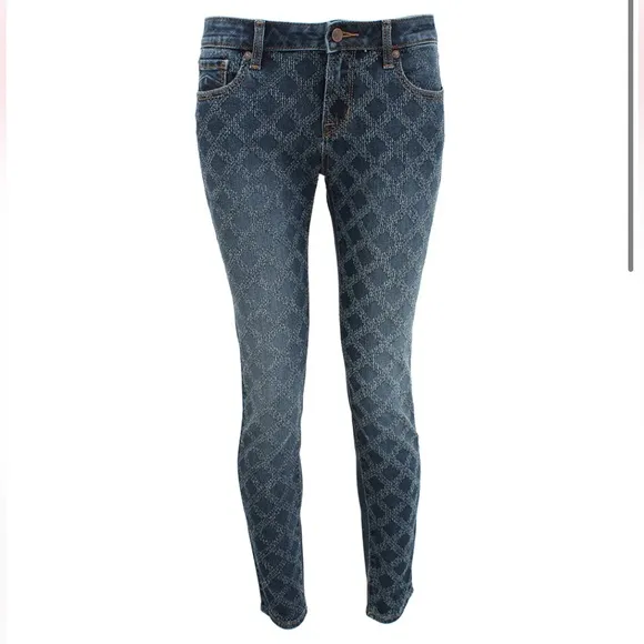D-ID Dark Aged Florence Ankle skinny Denim Jean