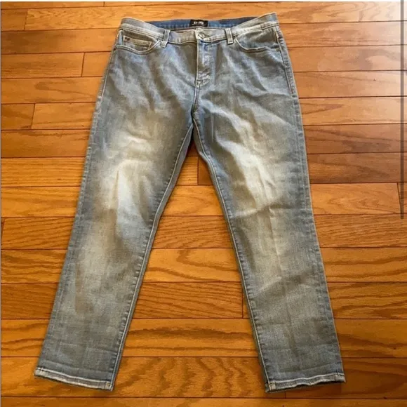 D-ID Jeans Womens 26 Blue Father/Boyfriend Cropped Ankle
