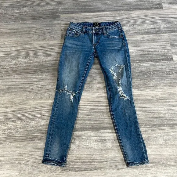 D-ID distressed Florence ankle  skinny jeans