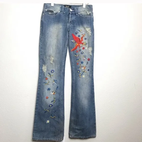 Vintage Embroidered Jeans!