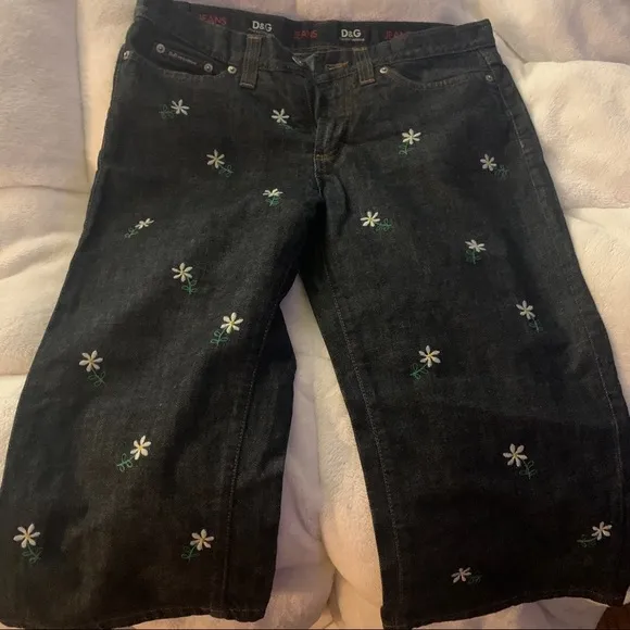 D&G jeans 🌸 daisy size 29 Capri  43 MADE IN ITALY
