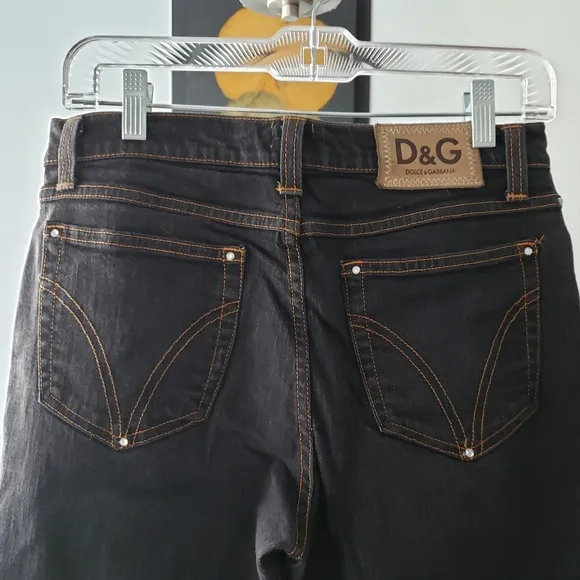 D&G Dolce&Gabbana Jeans blk, rare vintage timeless