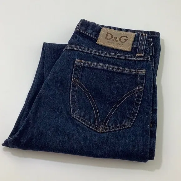D&G Dolce & Gabbana Ittierre spa high waist straight leg jeans size 30 EUC