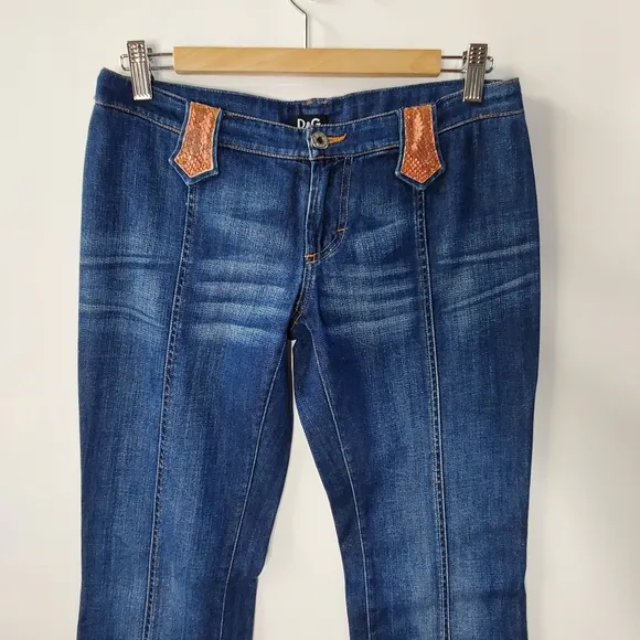 Dolce & Gabbana distressed Ittierre spa jeans Low rise flare jeans Size 27