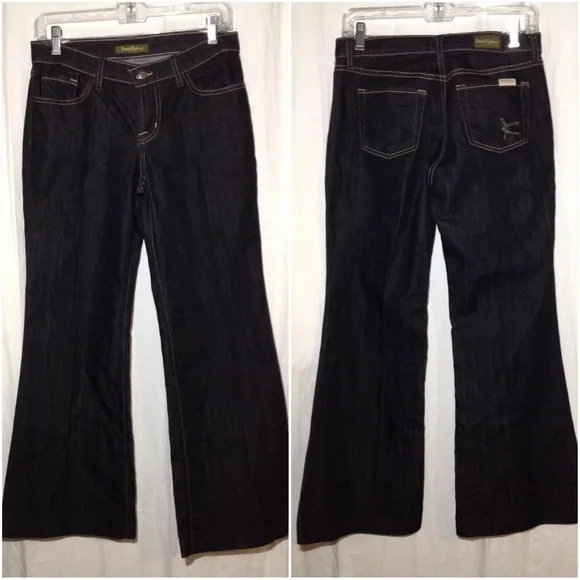 Women's Sz 27 David Kahn Jeanswear Wide Leg Jeans