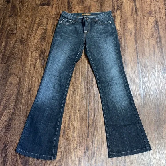 David Kahn Fade Dark Wash Low Rise Bootcut Jeans