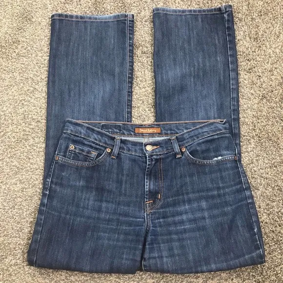 David Kahn darker wash petite bootcut jeans