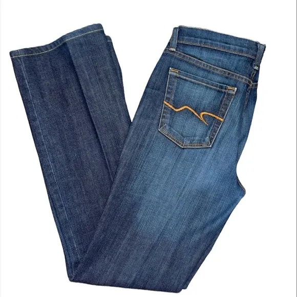David Kahn Jeanswear Women’s Dark Wash Boot Cut Jeans 3520 Original Rise Sz 8