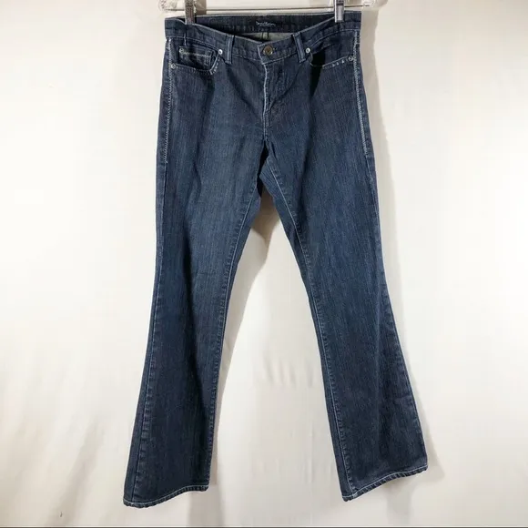 David Kahn Jeanswear Flare zigzag detail Jeans