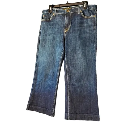 David Kahn Jeanswear Cropped Denim Capri Style#4779 Sz 31