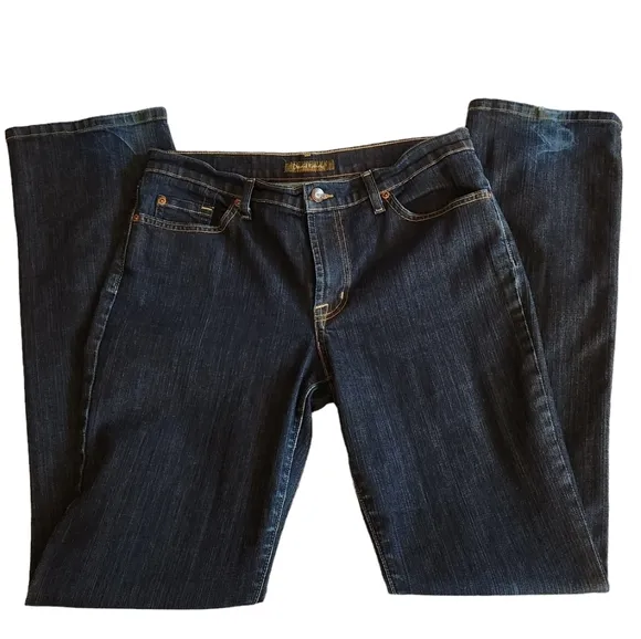 David Kahn Straight Leg Denim Jeans Dark Wash Size 12