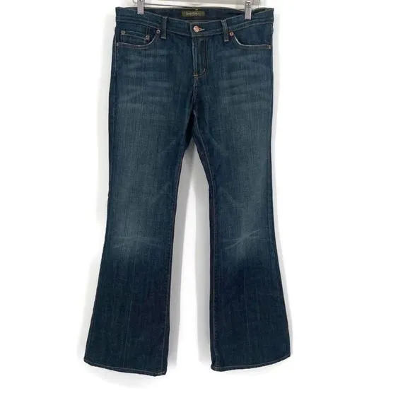 David Kahn Nikki Mid Rise Bootcut Dark Wash Bootcut Jeans