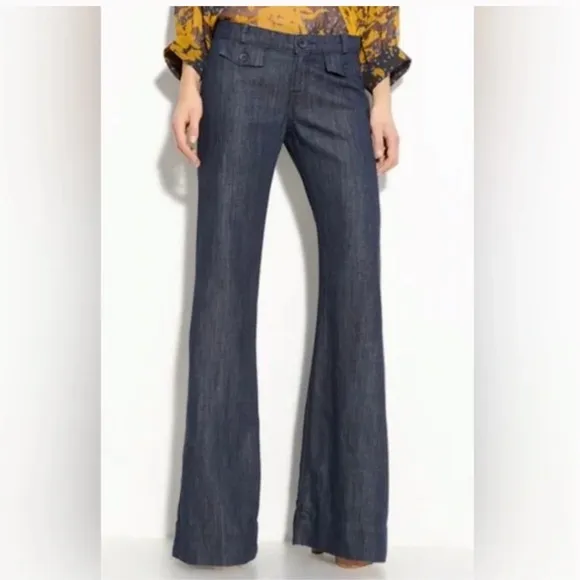 David Kahn l Laura Wide Leg Denim Trouser