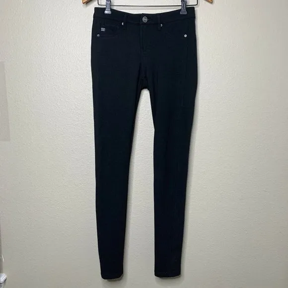 Dear John 25 Black Knit Ponte Jeggings Stretch