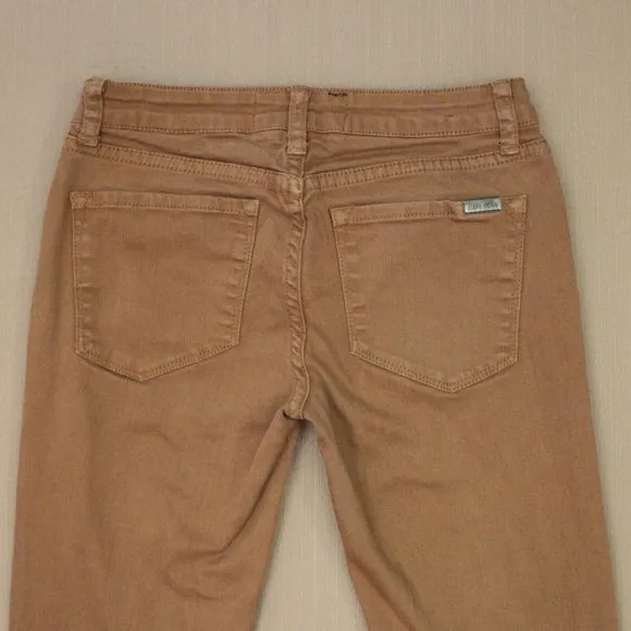 Dear John Joyrich Comfort Skinny Jeans Women's Size 25 Tan Brown Stretch Denim