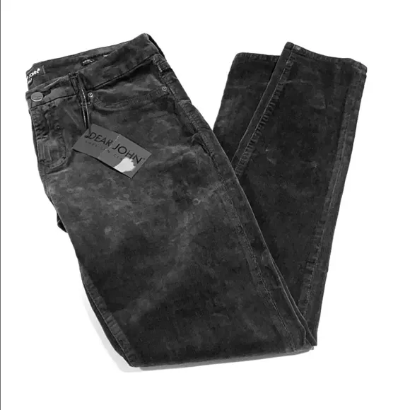 Dear John SZ 30 Black Corduroy Metro Skinny Jeggings New
          
      NWT