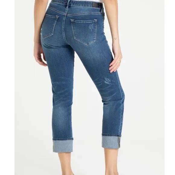 Dear John Memphis Blair cuffed Hi-Rise straight blue jeanRN#142819