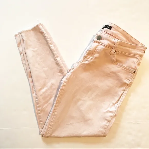 DEAR JOHN Skinny Pink Ankle Jeans