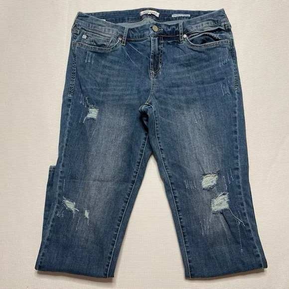 Womens Dear John Madison girlfriend fit denim blue jeans size 30