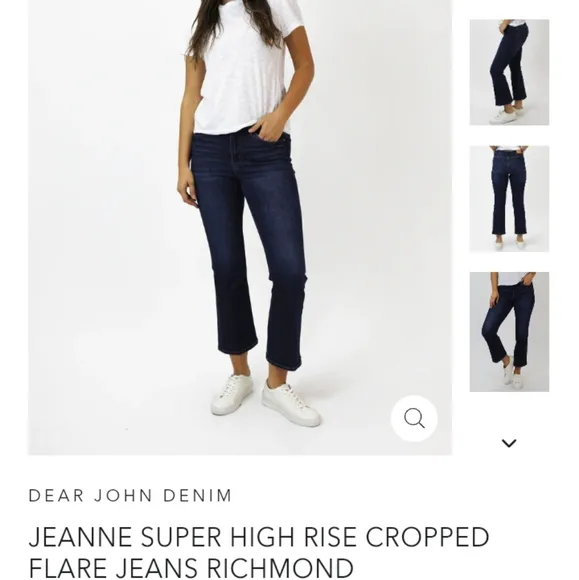 Dear John Denim size 27 cropped flare jeans