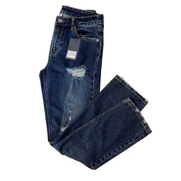Dear John Distressed Denim Jeans Size 27 NWT Ripped Torn
          
      NWT