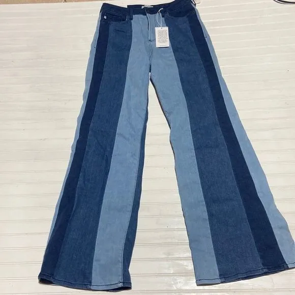 Dear John | NWT multi stripe jeans flare leg size 29
          
      NWT