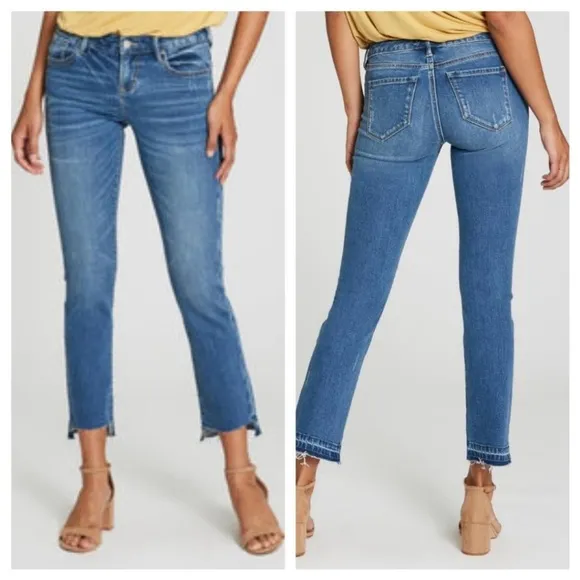Dear John Liam Straight Button Zip Frayed Hem Jean Size 31