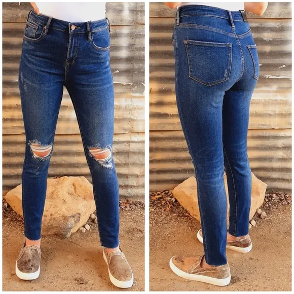 DEAR John Olivia Super High Rise Blue Jeans 32