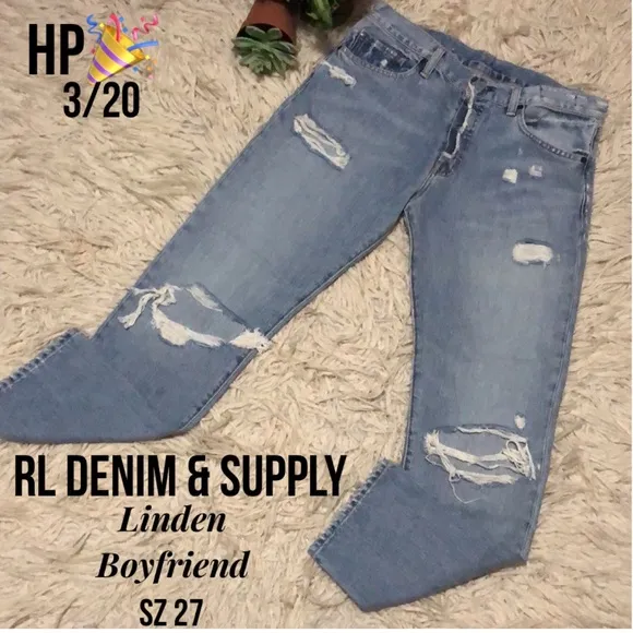 EUC-Wmns Ralph Lauren polo jeans-Sz 27-Distressed