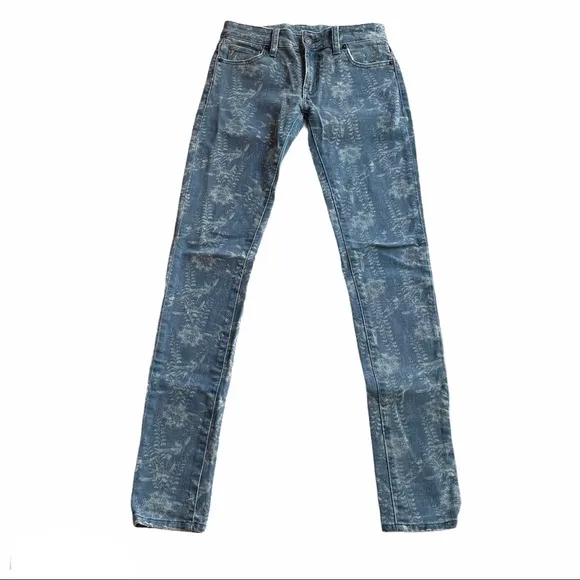 Ralph Lauren Denim & Supply Denim Floral Print Jean Flag Blue Size 25