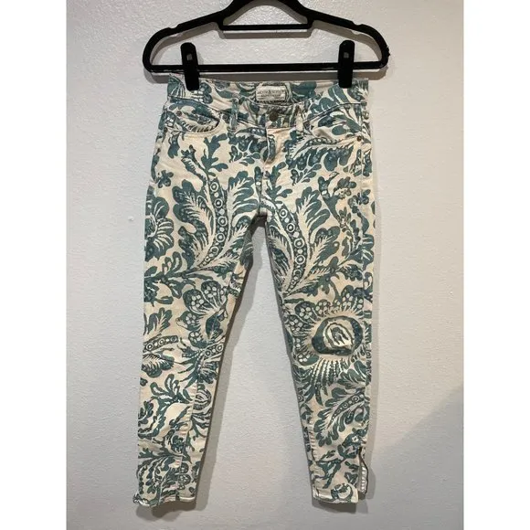 Ralph Lauren Denim & Supply size 26W Greenery Ankle Zip Denim Jeans