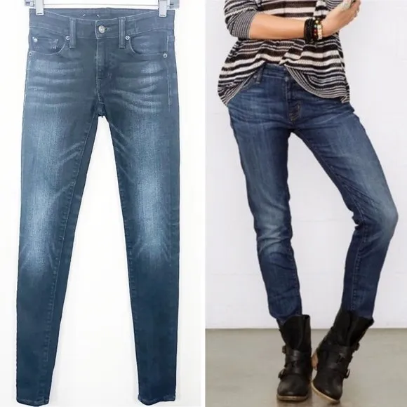 Denim & Supply 25 Skinny Jean Mid Rise Medium Wash