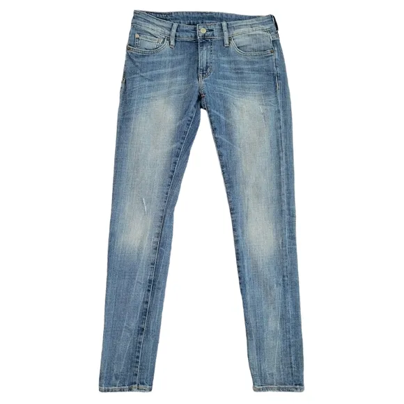 Denim & Supply by Ralph Lauren Skinny Jeans 29-32 Womens Blue Distressed Pockets
