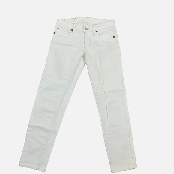 Ralph Lauren Denim & Supply White Denim Crop Skinny Jeans N553