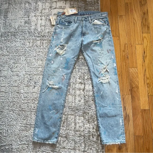 NWT RL Denim Supply boyfriend jeans 25 paint splatter (д2305)
          
      NWT